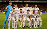 3º Real Madrid (Espanha)Valor do elenco: 1,12 bilhão de euros (R$ 6,24 bilhões)Número de jogadores: 46