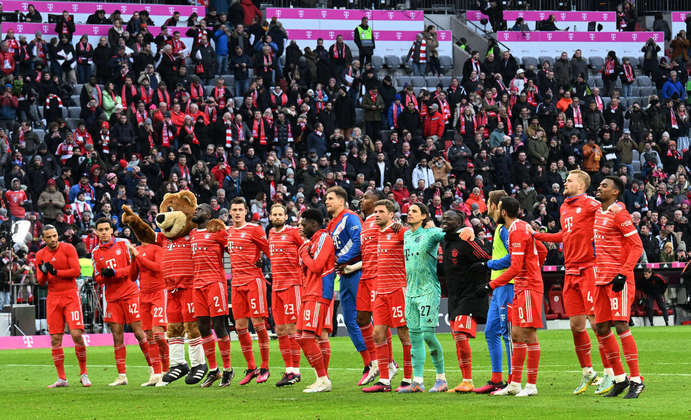 7º Bayern de Munique (Alemanha)Valor do elenco: 929 milhões de euros (R$ 5,18 bilhões)Número de jogadores: 42