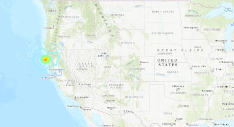 Terremoto de magnitude 6,4 atinge costa norte da Califórnia