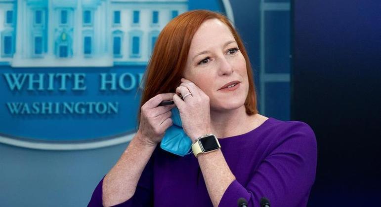 A porta-voz da Casa Branca, Jen Psaki, disse que cenário entre Rússia e Ucrânia é perigoso
