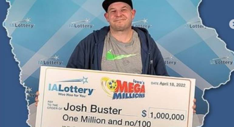 Josh Buster ganhou 1 milhão de dólares em loteria dos EUA após erro de impressão em bilhete