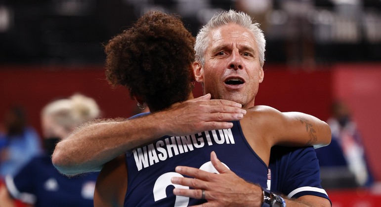 O técnico Karch Kiraly, dos Estados Unidos, assumiu a seleção feminina em 2015