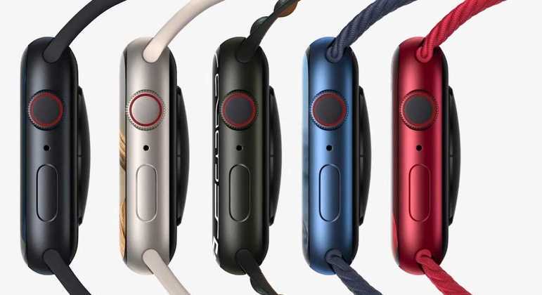 Apple Watches Series 7 será vendido em cinco opções de cores