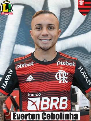Everton Cebolinha - 6,5 - Deu o passe para Matheuzinho partir em contra-ataque e gerar o terceiro gol do Flamengo. Buscou o jogo e arriscou bastante. Vai recuperando seu ritmo de jogo.