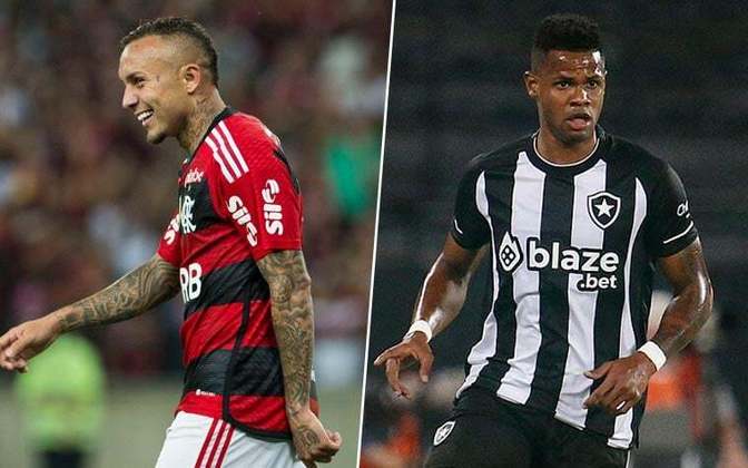 Everton Cebolinha (Flamengo) x Junior Santos (Botafogo)