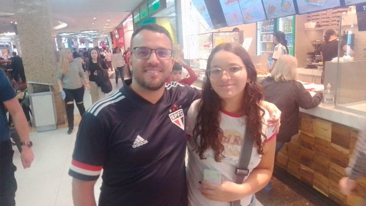 Everton Souza, 41 anos, e Luiza, 13, são do Tatuapé (zona leste de SP)