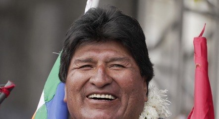 Evo Morales participa de comício