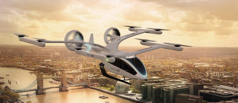 Eve Embraer desenvolve o eVTOL
, um taxi aéreo elétrico (Embraer / Divulgação)