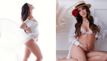 Grávida, ex-amante de Jô faz ensaio de fotos com barriga à mostra 