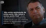 Ex-presidente Jair Bolsonaro durante ação da PF