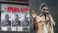 Ex-produtor do grupo Pixote espalha cartazes por SP cobrando dívida de vocalista: 'caloteiro'