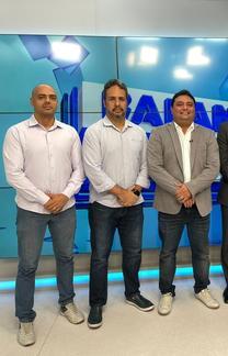 Executivos da Record TV Manaus receberam Vereador Caio André, eleito presidente da Câmara Municipal  (RECORD TV Manaus )