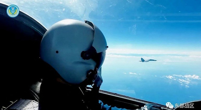 China realizou diversas manobras militares na região de Taiwan desde a visita de Pelosi à ilha