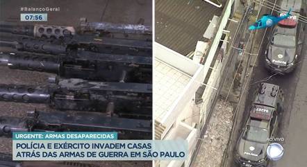 Exército faz nova operação em Guarulhos em busca de metralhadoras furtadas