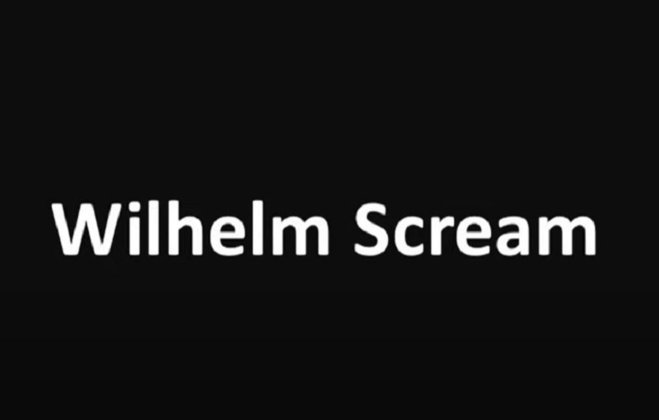 Existe um efeito sonoro chamado Wilhelm Scream que aparece em mais de 200 filmes e séries de TV.