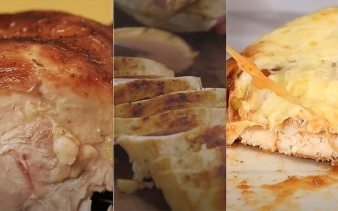 Existem diversas receitas para fazer com o frango, desde grelhado mais simples para a semana como um assado acompanhado de batatas para o almoço de domingo. Veja 10 opções de receitas com frango na galeria a seguir.