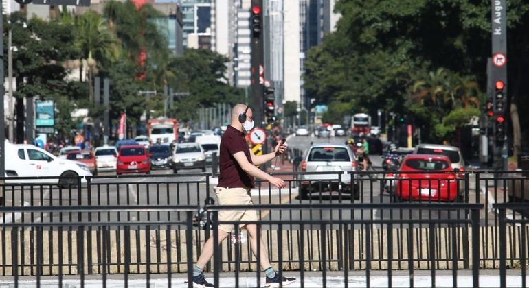 Pedestre na região da Avenida Paulista