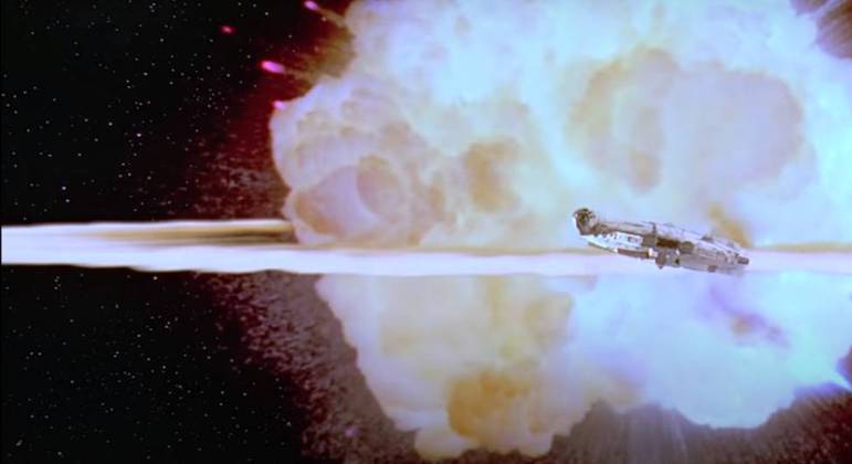 Explosão da Estrela da Morte em Star Wars VI: O Retorno de Jedi
