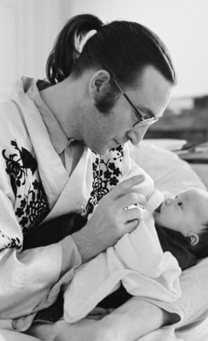 Lennon e o bebê Sean