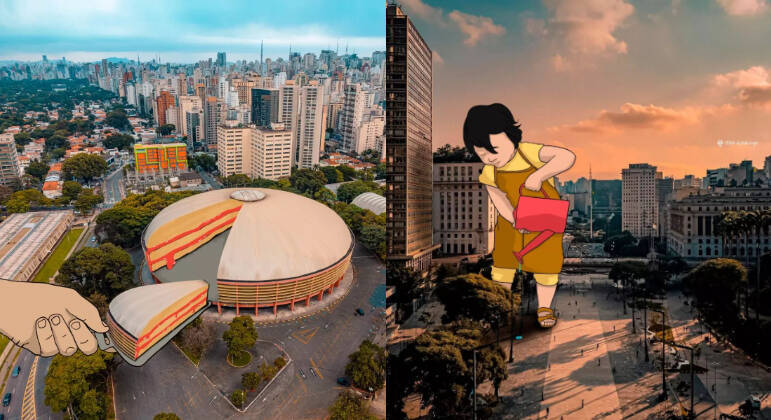 O ginásio do Ibirapuera tem mesmo um formato de bolo. Já o novo Anhagabaú precisa de cuidados