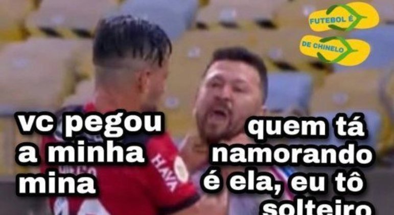 Diego Ribas e Rossi viram meme após cena de expulsões em Flamengo