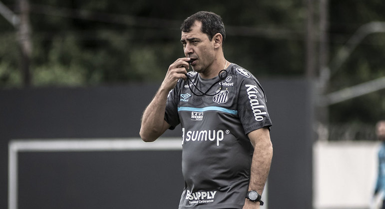 Técnico Fábio Carille não estará no banco sábado, na Vila Belmiro, contra o Botafogo-SP