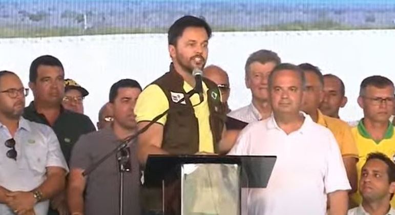 Os ministros Fábio Faria (Comunicações) e Rogério Marinho (Desenvolvimento Regional)