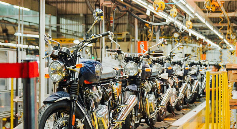 Hunter 350 é montada em Manaus na unidade da Royal Enfield