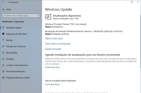 Faça o download do Windows 10 Preview build 17112