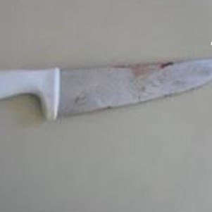 Faca usada no crime no Núcleo Bandeirante