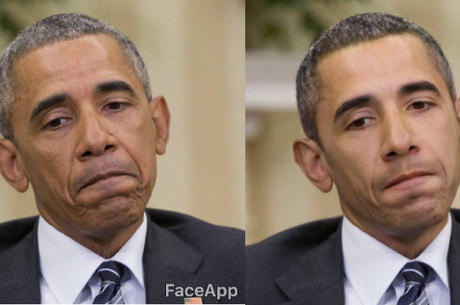 Barack Obama ficou mais branco com o filtro do FaceApp