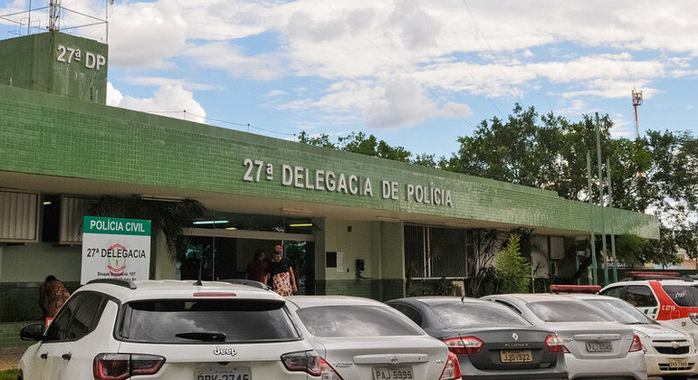 Fachada da 27ª Delegacia de Policia no Recanto das Emas