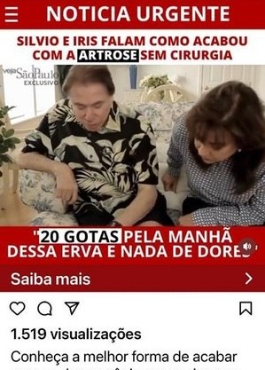 Silvio Santos 'recomendando' gotinhas para curar artrose