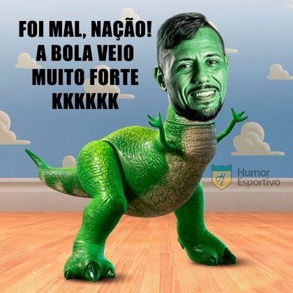 Falha de Diego Alves foi lembrada: derrota e eliminação do Flamengo na Copa do Brasil renderam memes nas redes sociais.