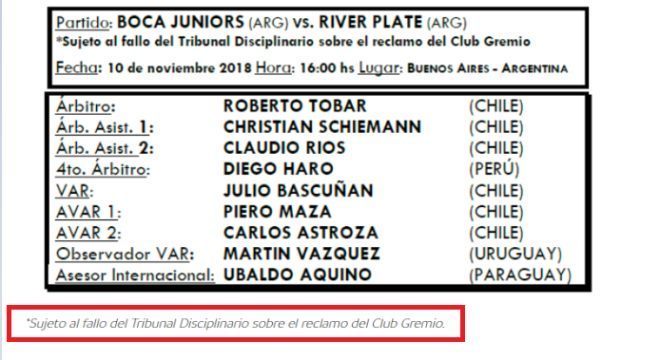 Escala dos Ã¡rbitros atenta para a possibilidade de mudanÃ§a de resultado