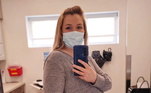 Esta foi a última foto de Courtney grávida postada nas redes sociais, em fevereiro de 2022. Ela passou por 12 gestações em 12 anos