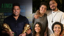 Ronaldo reúne os quatro filhos em foto, e internautas brincam