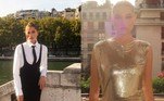 Sasha Meneghel entregou vários looks estilosos em Paris. Um deles, bastante irreverente, uniu um vestido preto colado a uma camisa branca social e gravata preta. Ela também apareceu por lá com um vestido brilhante e dourado, na altura dos joelhosVEJA TAMBÉM: Bateria da Mangueira encerra desfile de grife francesa na Semana de Moda de Paris