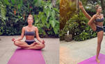 Grazi Massafera é adepta da prática do ioga, em que busca um estado de harmonia e conexão entre corpo e mente. 'Me faz um bem infinito', compartilhou a beldade em um clique de uma de suas aulas
