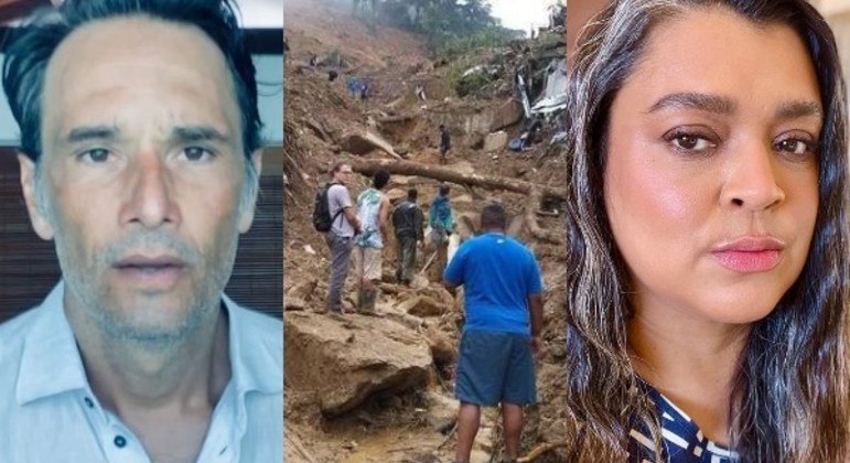 Famosos fazem apelo por doações para as vítimas do temporal em Petrópolis