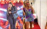 6. Marília Mendonça Ainda no mundo do 'feminejo', Marília Mendonça também surpreendeu os fãs após perder mais de 20 kg. Na época, a cantora negou que tivesse realizado cirurgia bariátrica e explicou que a mudança foi feita com dieta e reeducação alimentar