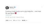 Neymar se identificou com Jojo Todynho e confessou que se diverte com a cantora: 'Virei mais fã, que figura'