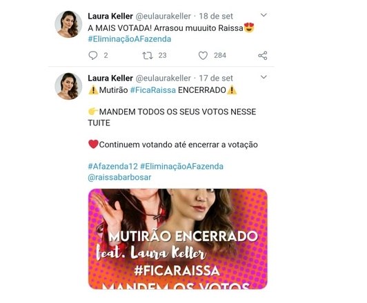 Laura Keller tem dividido o tempo entre o filho recém-nascido e o programa. A modelo e campeã da primeira edição do Power Couple Brasil fez até mutirão para Raissa na primeira Roça