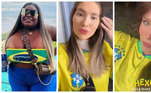 O clima da Copa do Mundo contagiou os famosos mais uma vez nesta segunda-feira (5). O Brasil encarou a Coreia do Sul pelas oitavas de final do campeonato, de olho no hexa. Nas redes sociais, os looks verde e amarelo invadiram as postagens feitas pelas celebridades; confira, a seguir