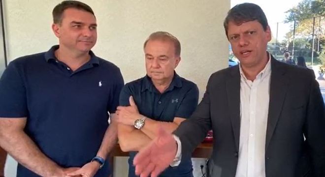 Flávio Bolsonaro, Fernando Jordão e Tarcísio Gomes de Freitas