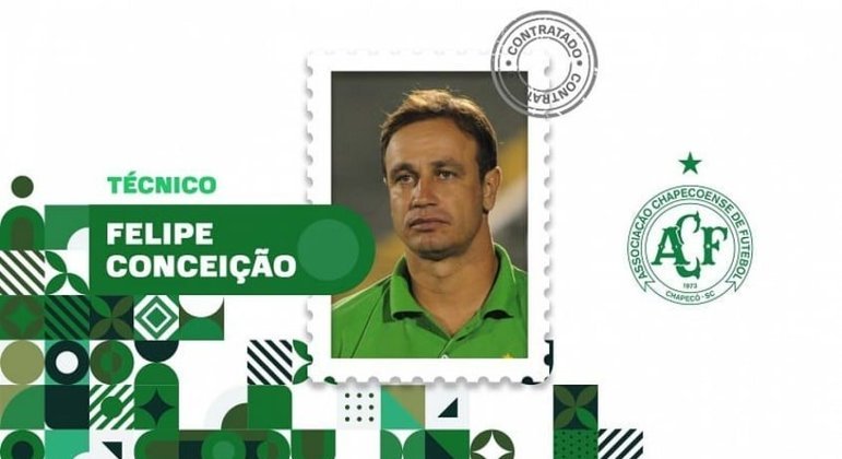FECHADO! - A Chapecoense fechou a contratação de Felipe Conceição como novo técnico do clube. O anúncio foi feito na manhã desta quarta-feira (15), logo após a posse da nova diretoria.