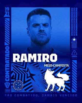 FECHADO - Cruzeiro anunciou a contratação do volante Ramiro, que estava no Corinthians. Aos 29 anos, o jogador chega com contrato em definitivo até o fim de 2024. 