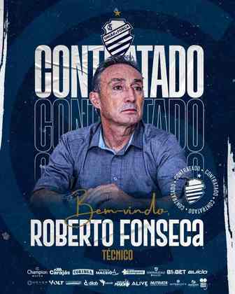 FECHADO - CSA também anunciou a chegada de um treinador. Trata-se de Roberto Fonseca, ex-Ferroviário.