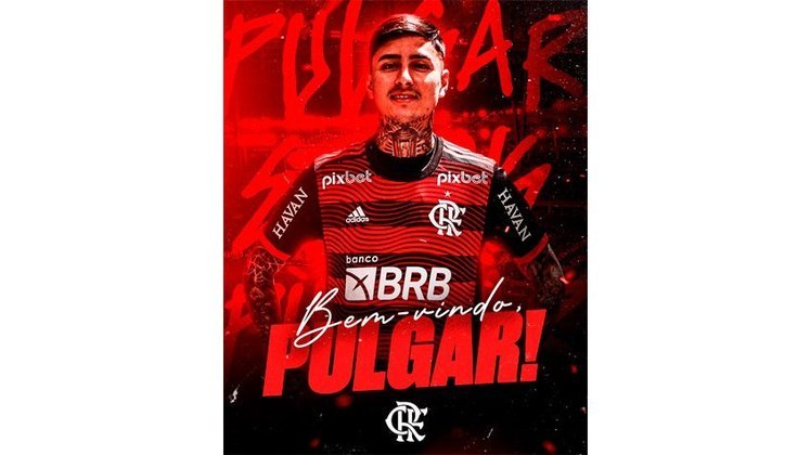 FECHADO - Erick Pulgar é o mais novo contratado pelo Flamengo. O clube Rubro-negro anunciou, por meio das redes sociais, a chegada do polêmico jogador chileno. O volante firmou contrato com o time até 2025.