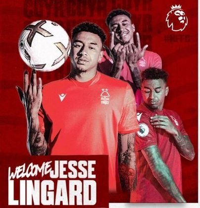 FECHADO - Jesse Lingard foi anunciado como novo reforço do Nottingham Forest. O jogador chega de forma 